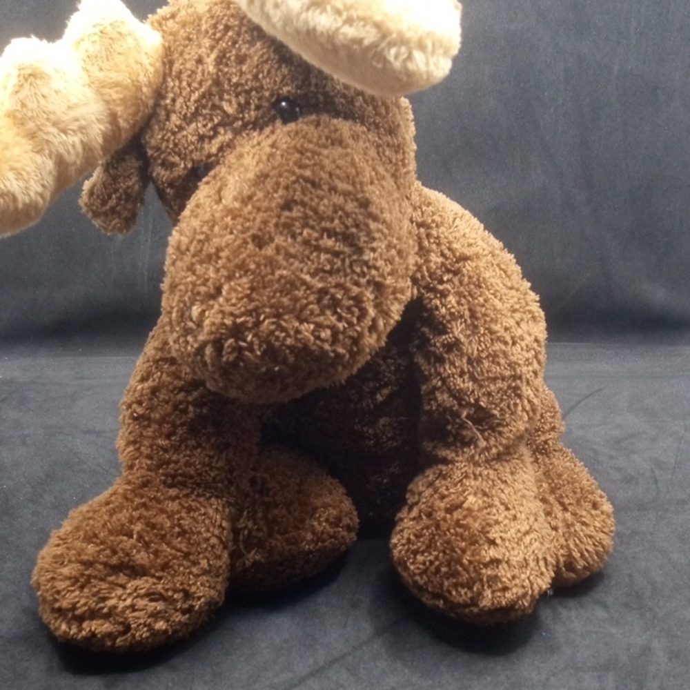 Brown Plush Moose Stuffed Animal